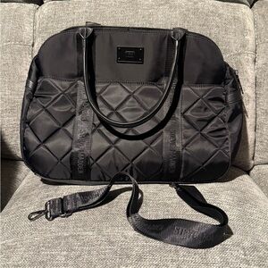 Steve Madden Black Quilted Satchel